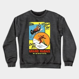 Grand Marais Minnesota Vintage Crewneck Sweatshirt